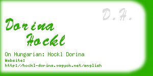 dorina hockl business card